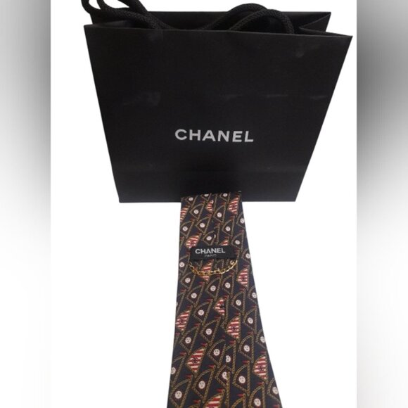 CHANEL Elegant Silk Sail & Sun Tie Twilly - Picture 2 of 10